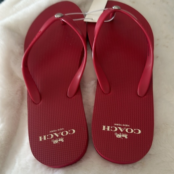 NWT Coach Flip-Flops - Picture 1 of 12